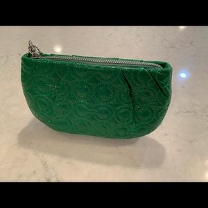 COACH Green Patent Leather Wristlet BRAND NEW